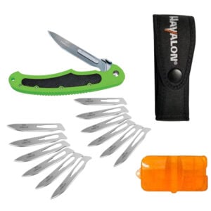 Havalon Piranta-Bolt Green Folding Knife – Stainless Set<span class="dm-archive-stock-status dm-archive-stock-status--sold-out dm-archive-stock-status--mode-text">Sold Out</span>
