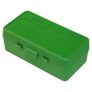 MTM Fliptop 50 Round Pistol Ammo Box – Green