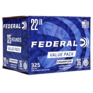Federal 22LR 36gr hp Champion Plated