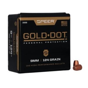 Speer Gold Dot 124gr 9mm Luger GDHP (100 Box)<span class="dm-archive-stock-status dm-archive-stock-status--in-stock dm-archive-stock-status--mode-text">In Stock</span>