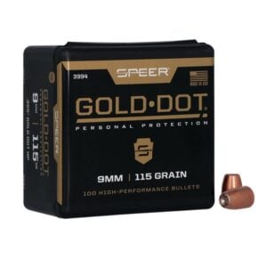 Speer Gold Dot 9mm 115gr 9mm Luger GDHP (100 Box)<span class="dm-archive-stock-status dm-archive-stock-status--supplier dm-archive-stock-status--mode-text">In Stock with Supplier</span>