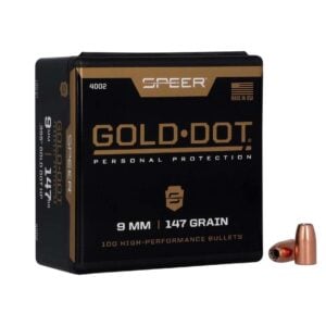 SPEER 9MM LUGER 147GR GOLD DOT HP – 100 Projectiles<span class="dm-archive-stock-status dm-archive-stock-status--supplier dm-archive-stock-status--mode-text">In Stock with Supplier</span>