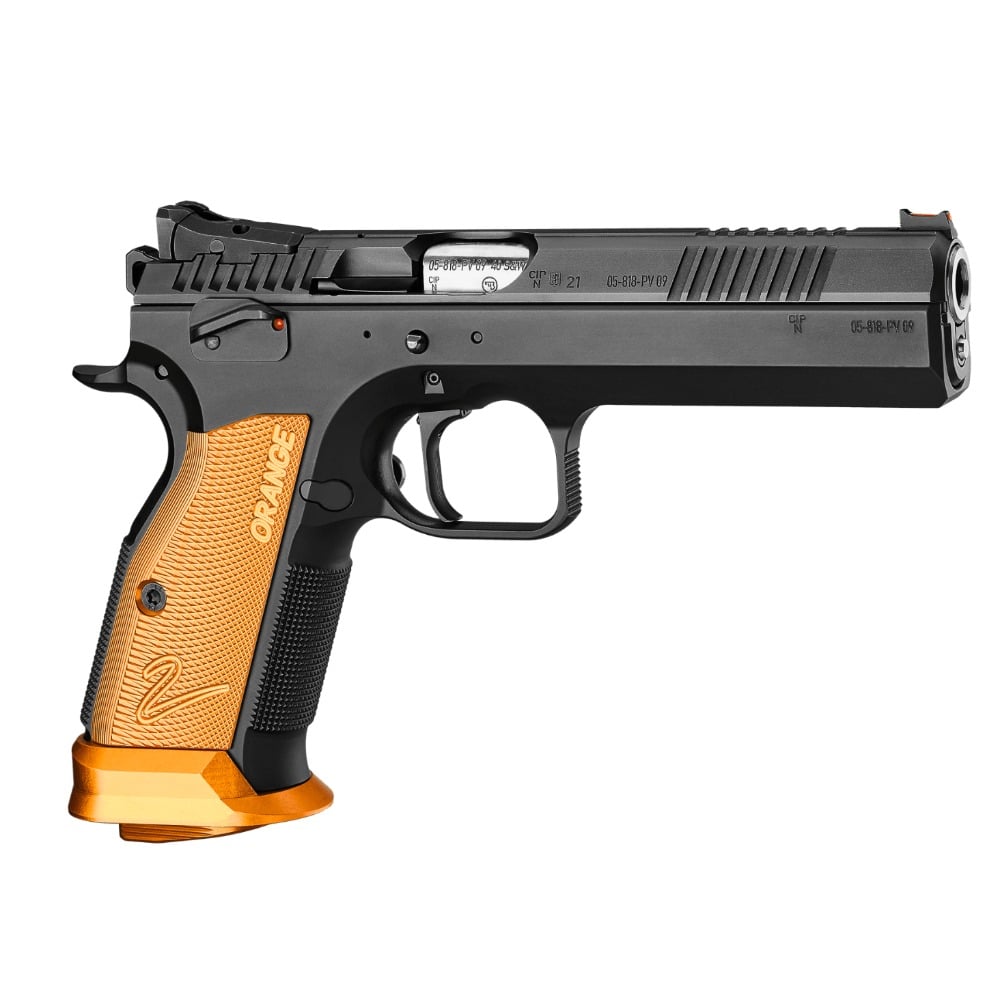 CZ 9mm CZ TS-2 Steel Orange Grips