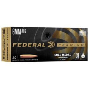 FEDERAL 6MM ARC 108GR BERGER TARGET – 20 Rounds
