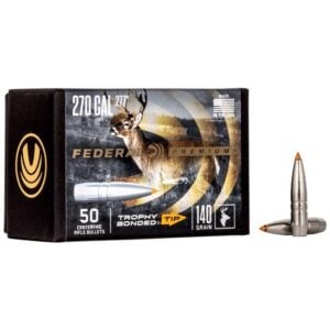 FEDERAL TROPHY BONDED TIP .270cal 140GR – 50 Projectiles