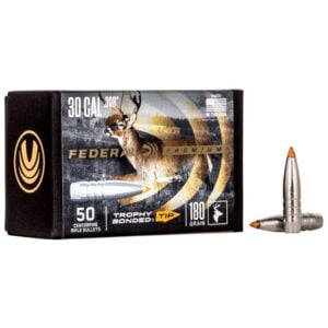 FEDERAL TROPHY BONDED TIP .30cal 180GR – 50 Projectiles