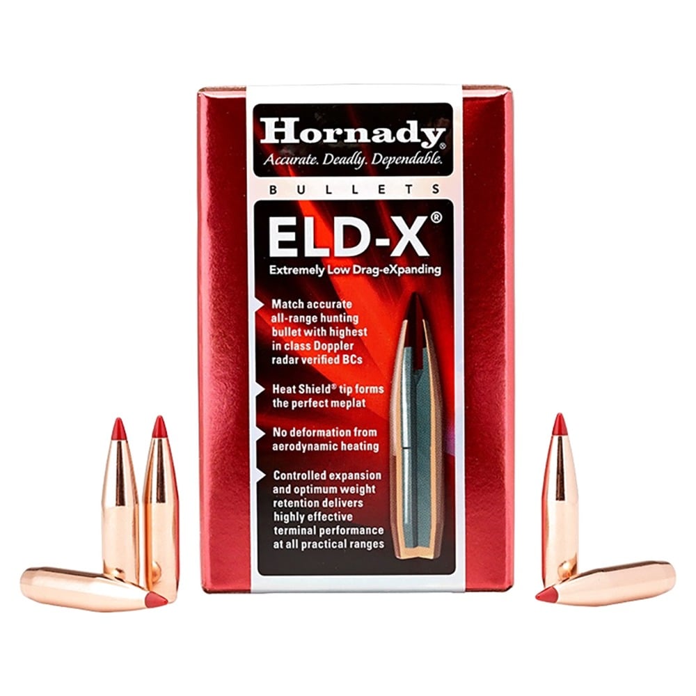 Hornady 25cal .257 128gr ELD-X Projectiles Box of 100