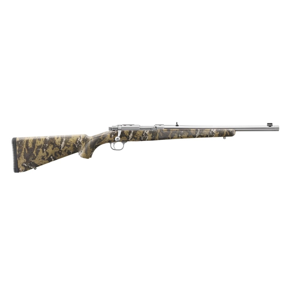 RUGER 77/44 44 MAG STAINLESS DESOLVE CAMO 16.6″ THREADED