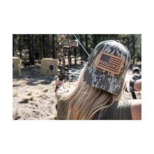 LEUPOLD Leather Flag Trucker Hat