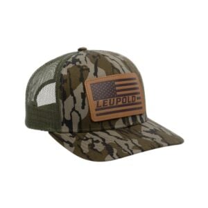 LEUPOLD Leather Flag Trucker Hat