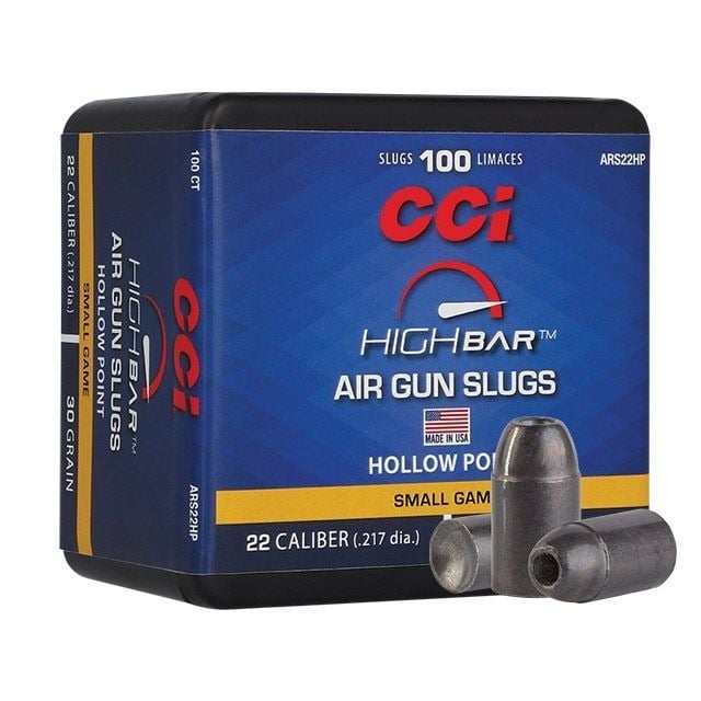 CCI HIGH BAR AIR GUN SLUGS 30GR .22 CAL HOLLOW POINT 100PC