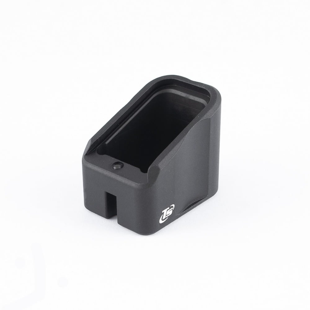 Toni System +4 rounds (141mm) base pad for Glock with Mec-gar magazine (Color: Black – Material: Aluminum)