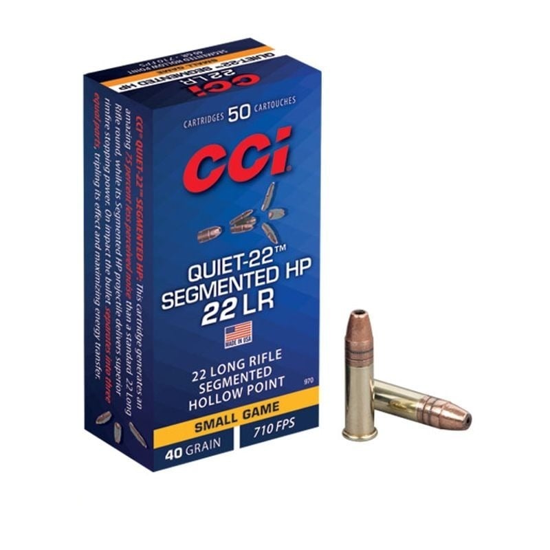 CCI 22 LR 40GR QUIET SEGMENTED HP 710FPS