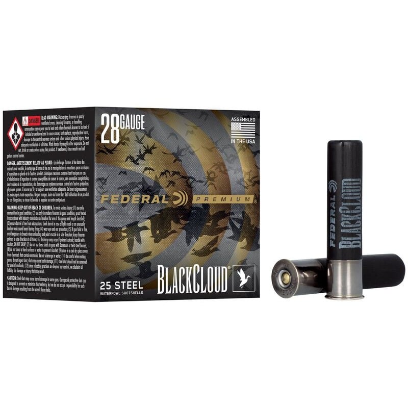 FEDERAL BLACK CLOUD 28G 3″ 21GM #4 25RND