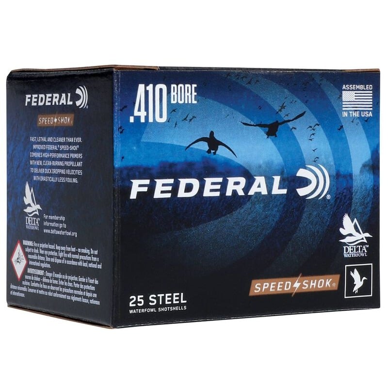 FEDERAL GAME SHOK HI BRASS  3″ #6 – 410GA