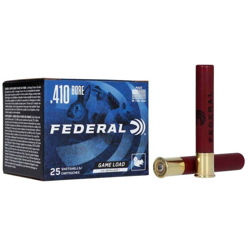 FEDERAL GAME SHOK HI BRASS 410G 3″ #4 25RND