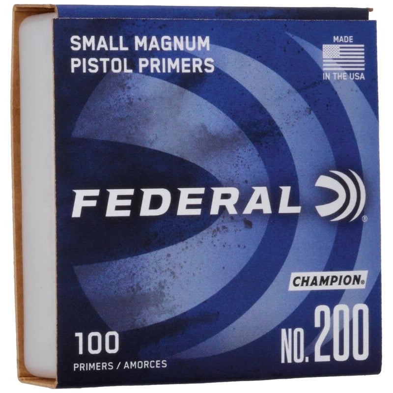FEDERAL SMALL PISTOL PRIMERS MAGNUM 100PK