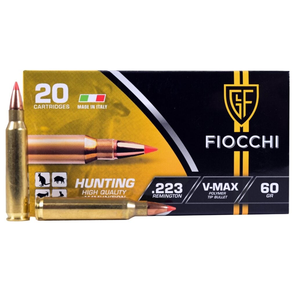 FIOCCHI 223 60GR V-MAX 20RND
