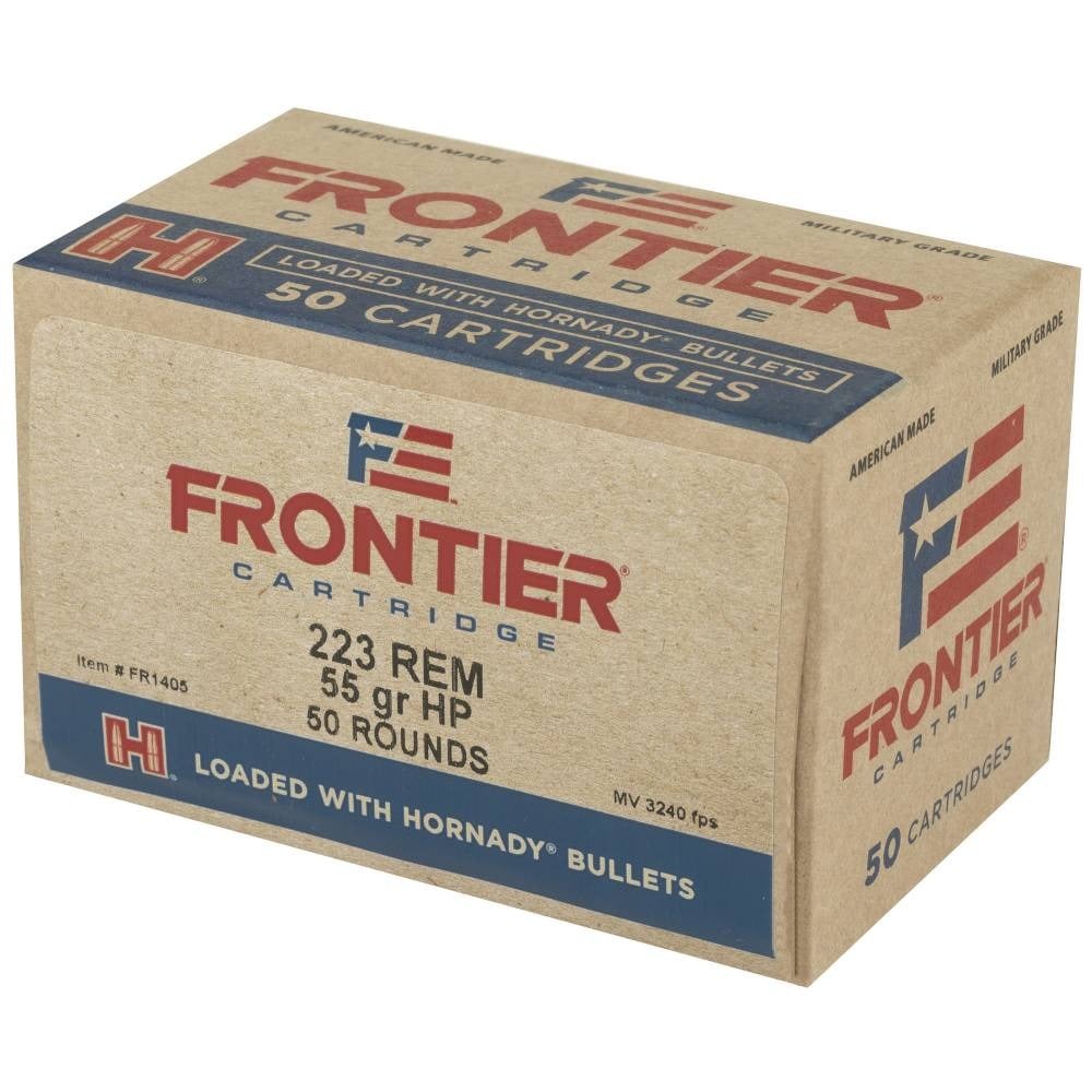 Hornady 223 Rem 55gr HP Match Ammunition Oriented Box of 50
