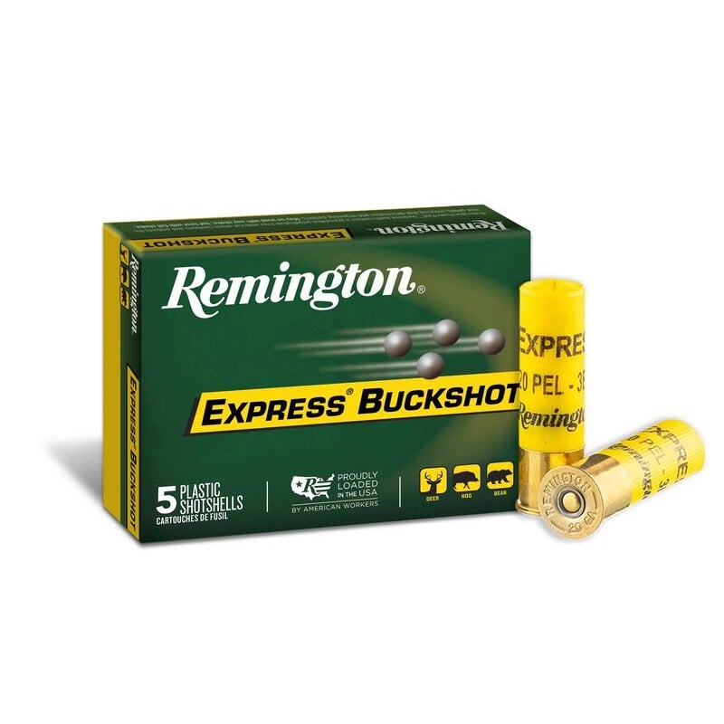 REMINGTON EXPRESS BUCKSHOT 20G 2.75″ 20PLT #3 BUCK 5RNDS