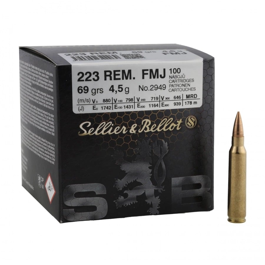 SEL&BEL 223 69GR FMJ 100RND