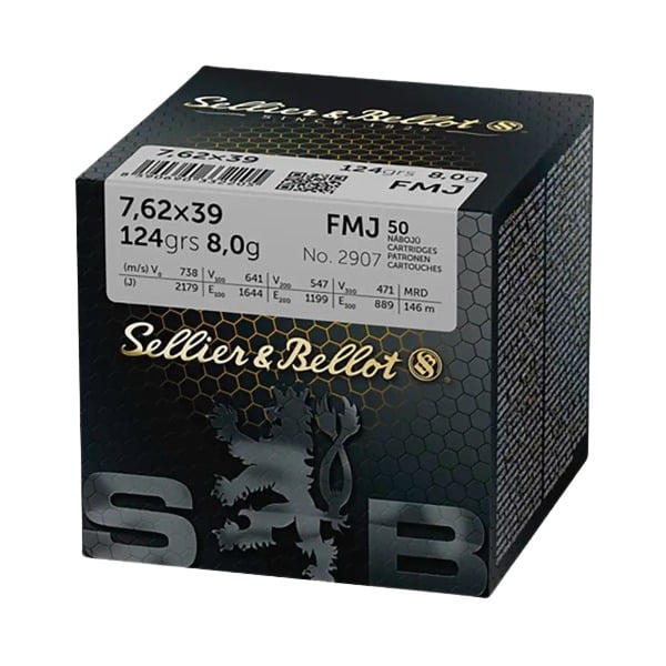 SEL&BEL 7.62X39 124GR FMJ 50RND